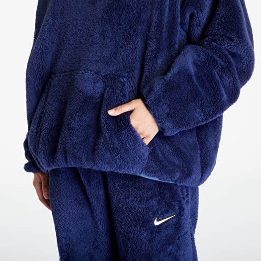 Hoodies and sweatshirts Nike W Nrg Tb Flc Hoodie Midnight Navy Wolf Grey Footshop