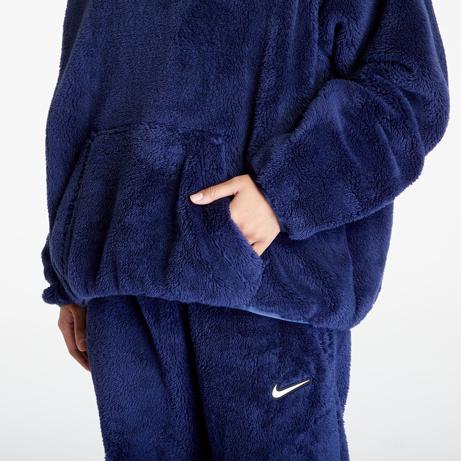 Hoodies and sweatshirts Nike W Nrg Tb Flc Hoodie Midnight Navy Wolf Grey Footshop