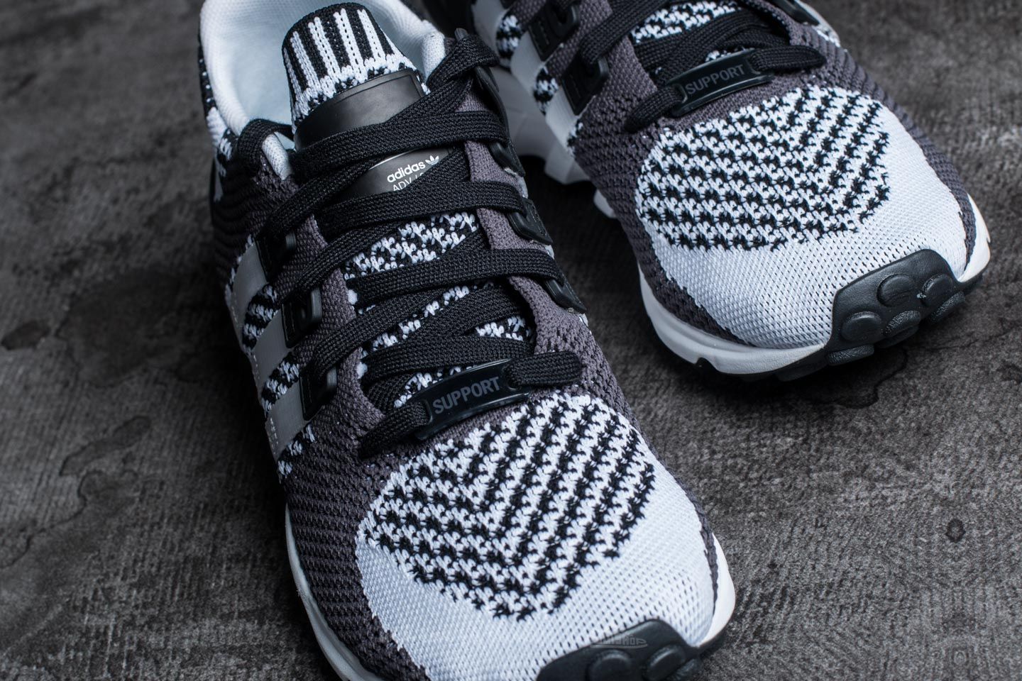 adidas Equipment Support RF Primeknit Core Black Vintage White Utility Black Footshop