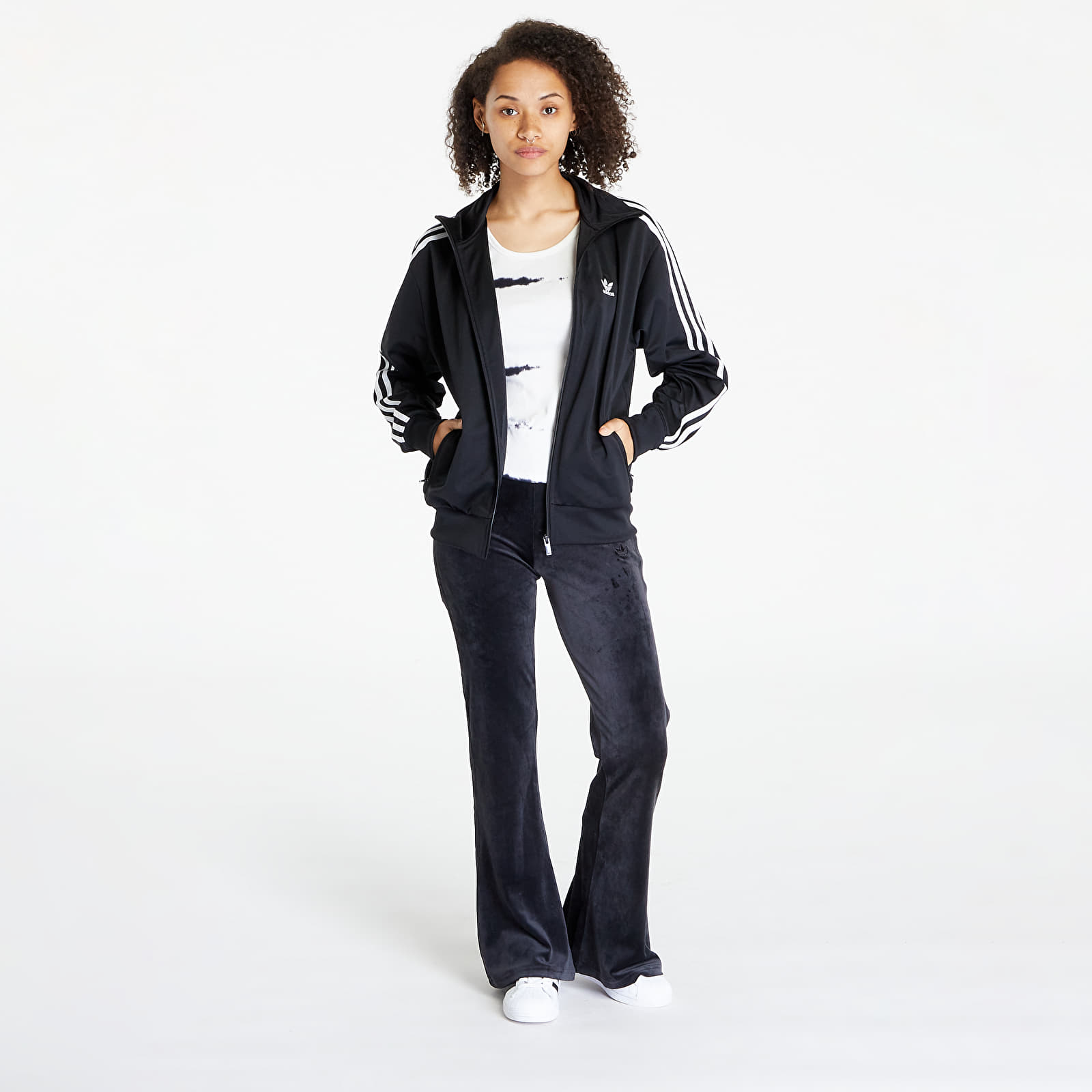 Adidas velvet leggings black sales