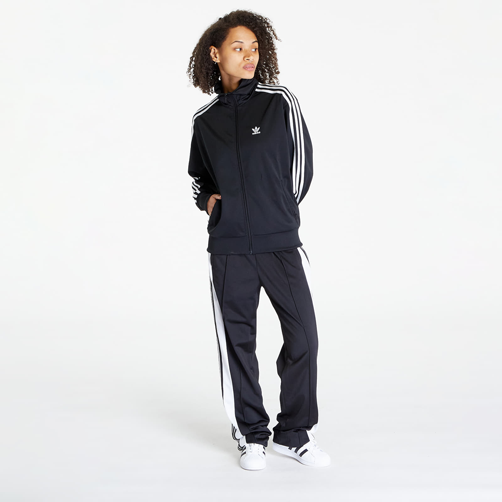 Sweatjacken und Sweatshirts adidas Adicolor Classics Loose Firebird Track Top Black