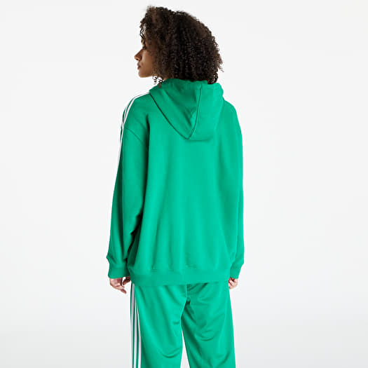 Hoodies and sweatshirts adidas Originals 3-Stripes Oversized Hoodie Green |  Footshop