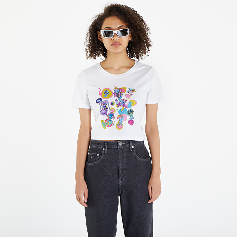 Maglietta Footshop Romanian Artist Croptop White