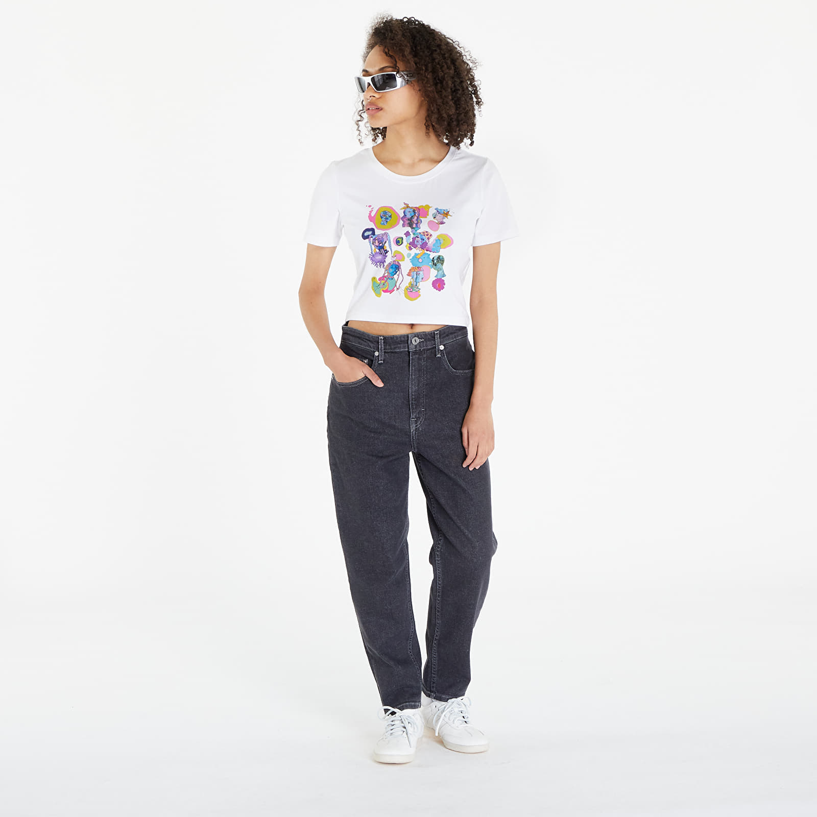 T-shirts Footshop Romanian Artist Croptop White