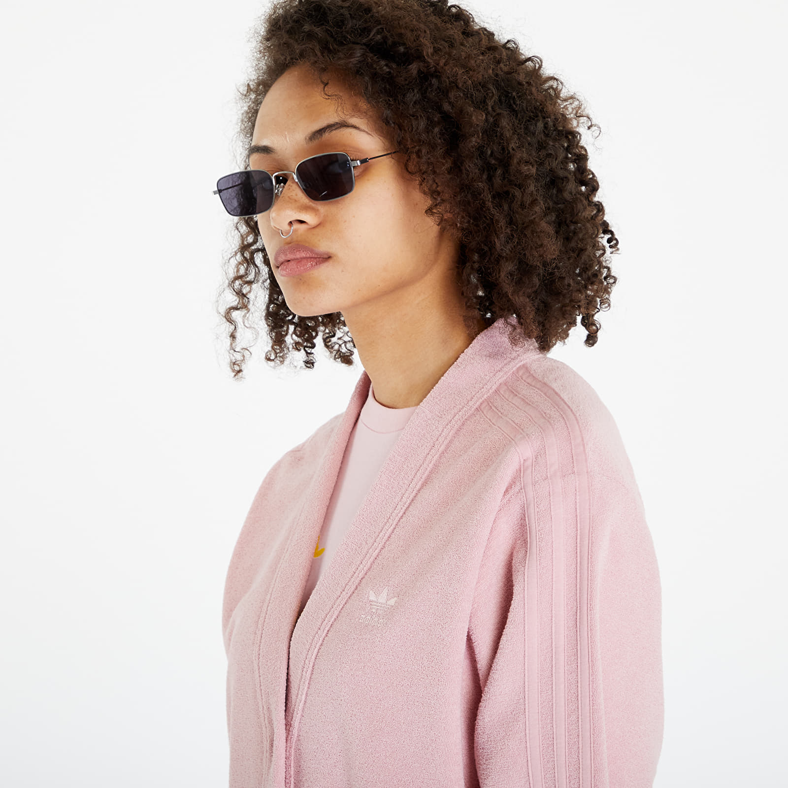 Svetry adidas Soft Loose Cardigan Sweater Wonder Mauve