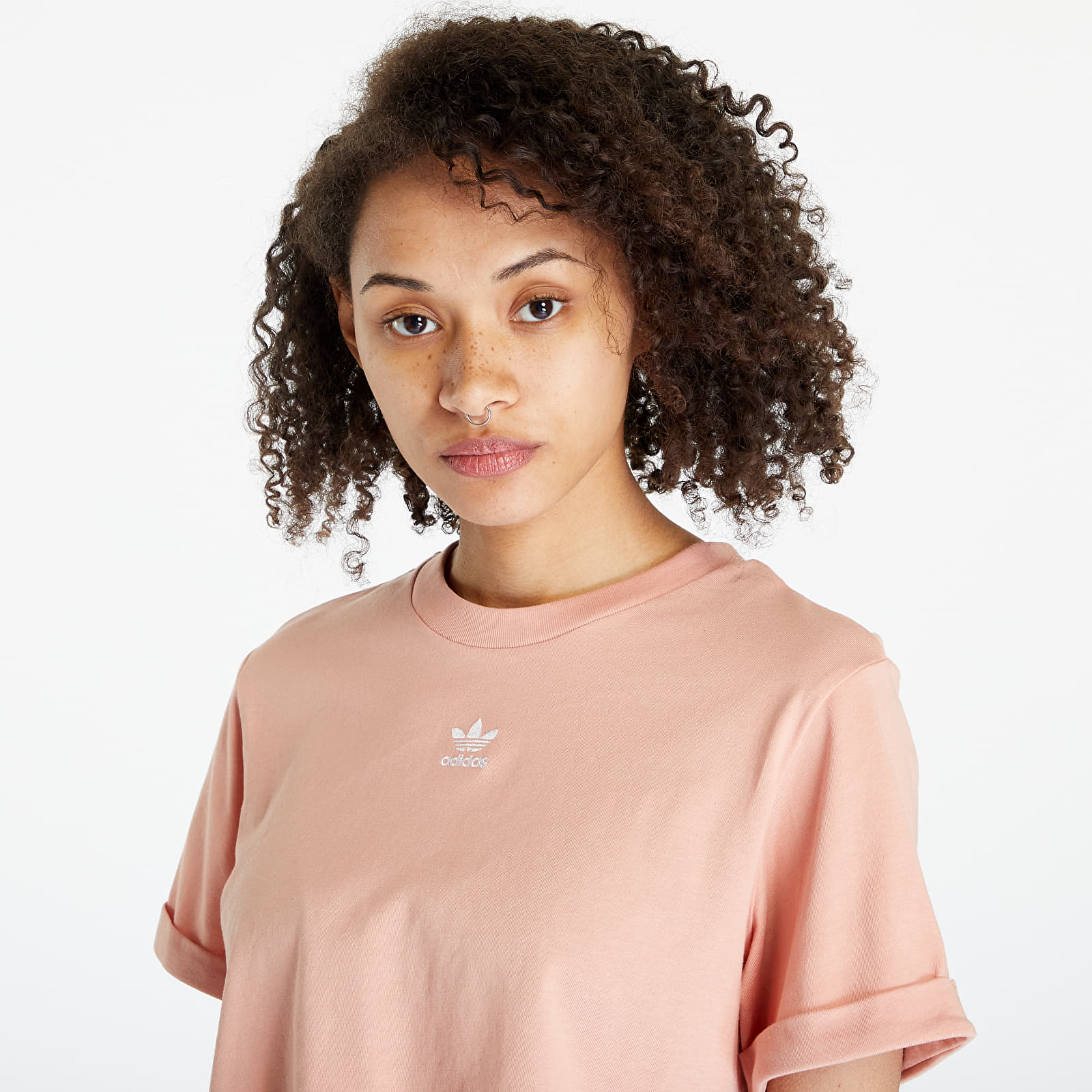 Tricouri  adidas Adicolor Essentials Cropped Tee Ambient Blush
