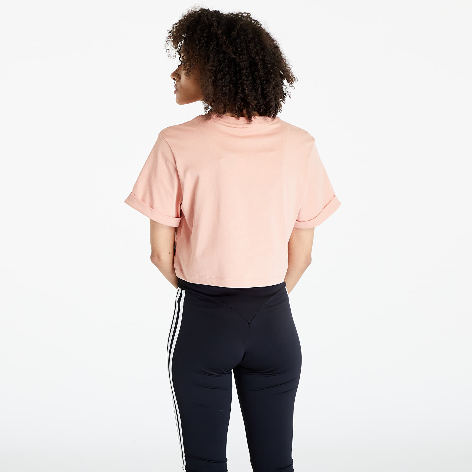 Tricouri  adidas Adicolor Essentials Cropped Tee Ambient Blush