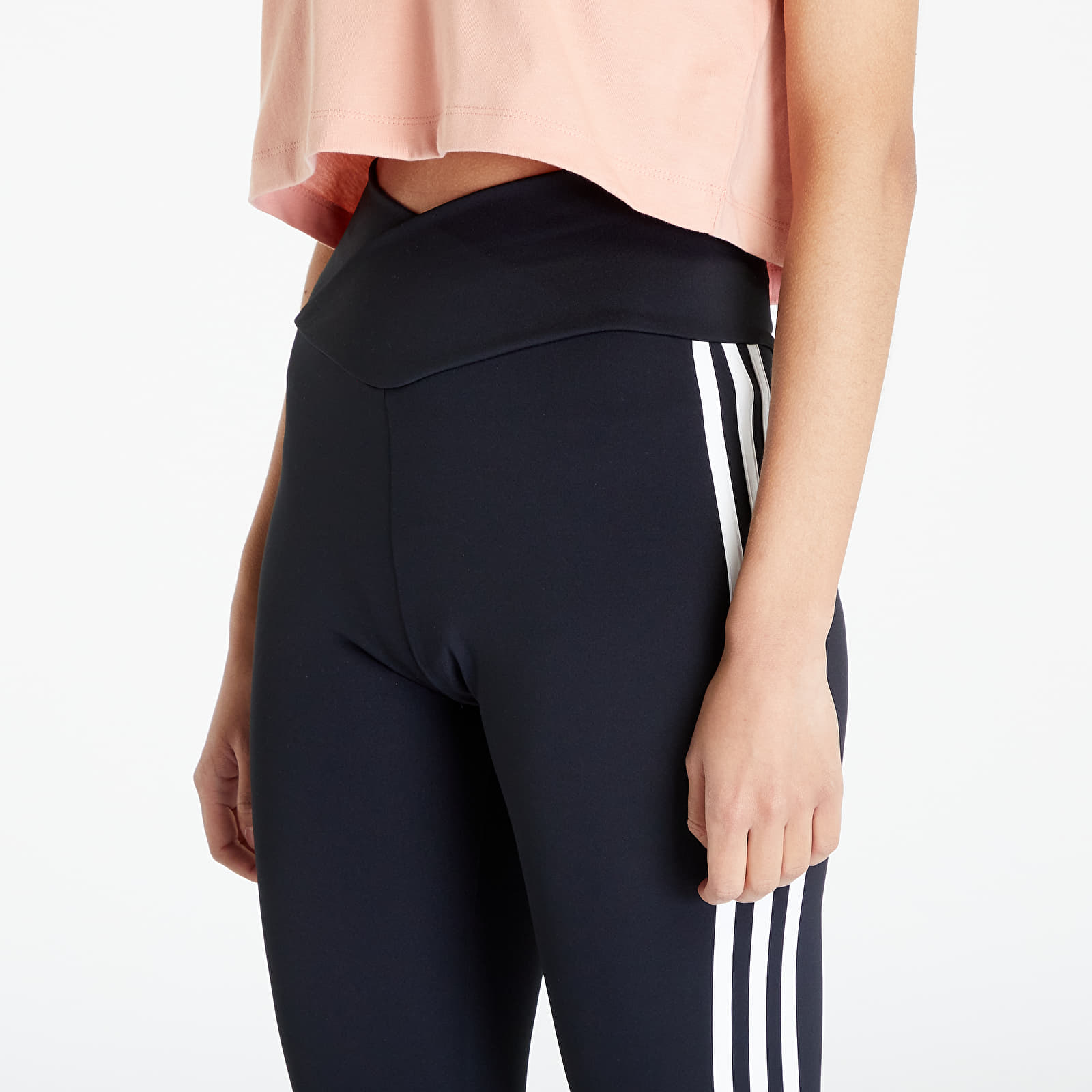 Legíny adidas Adicolor Classics 3-Stripes V-Waistband Leggings Black