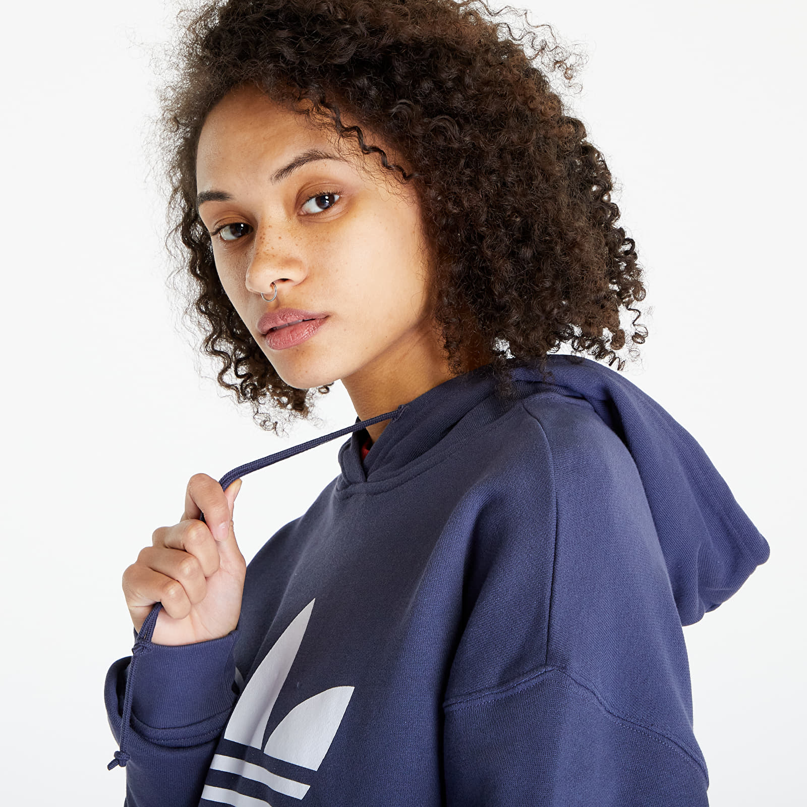 Hoodies and sweatshirts adidas Originals Trefoil Hoodie Navy