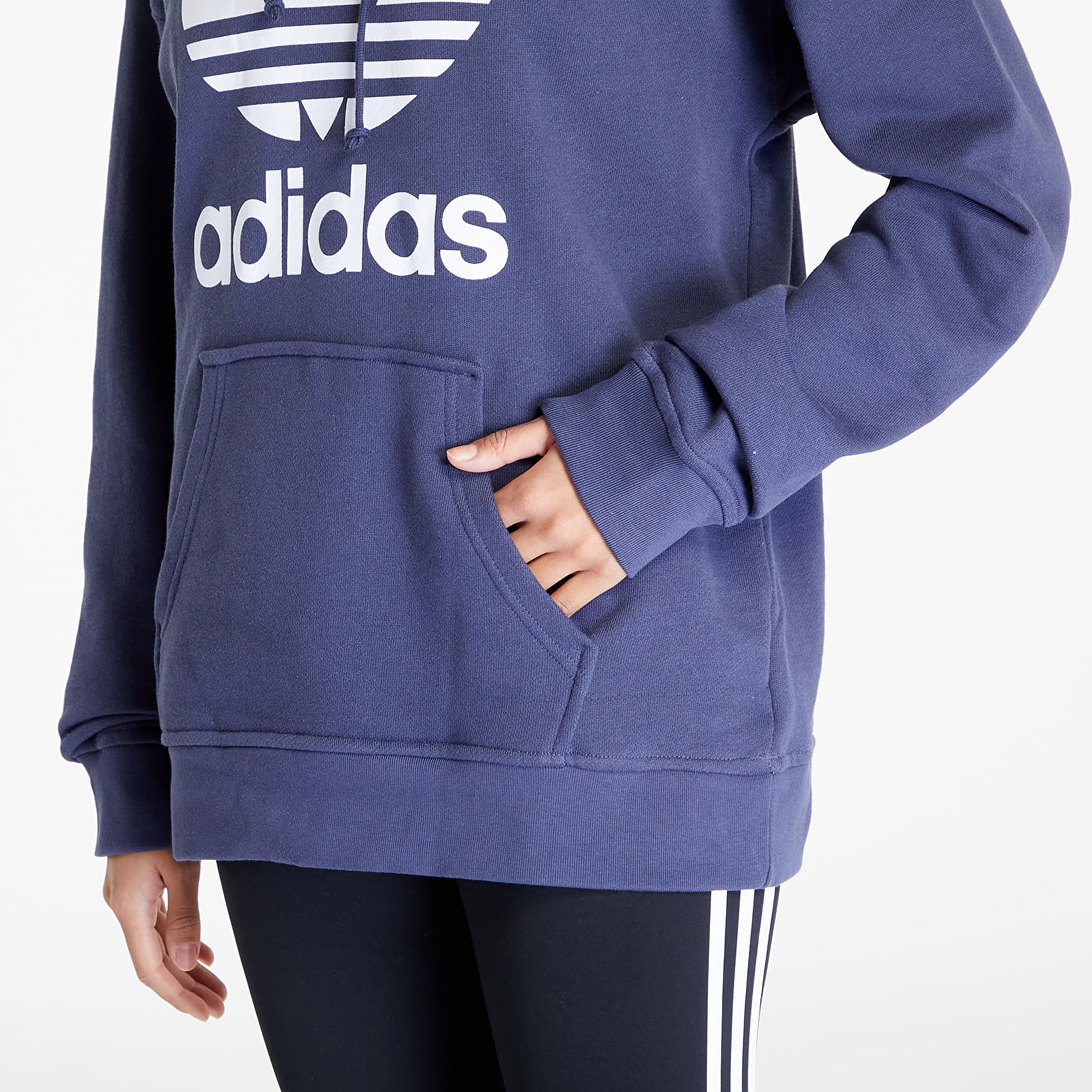 Hoodies and sweatshirts adidas Originals Trefoil Hoodie Navy Footshop