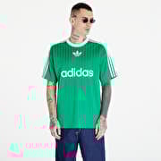 Green and top white adidas shirt