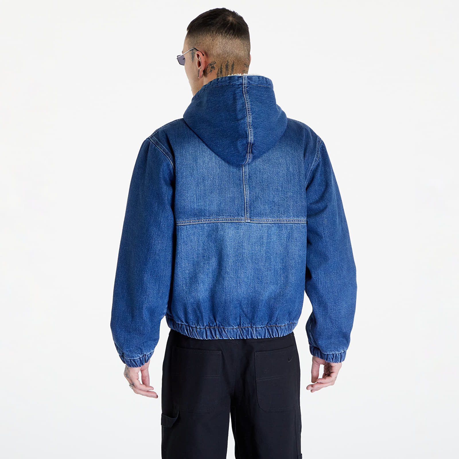 Bundy Stüssy Denim Sherpa Work Jacket UNISEX Washed Blue
