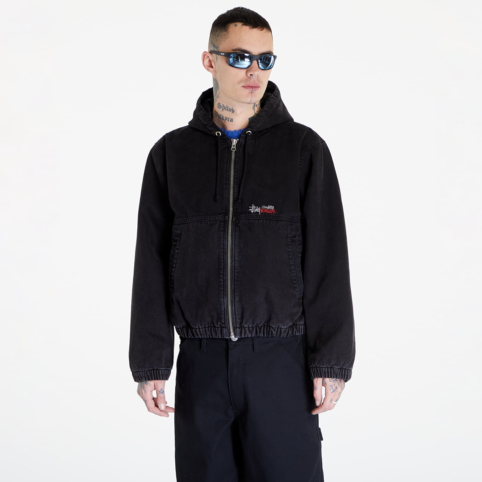 Jackets St ssy Canvas Insulated Work Jacket UNISEX Black Footshop