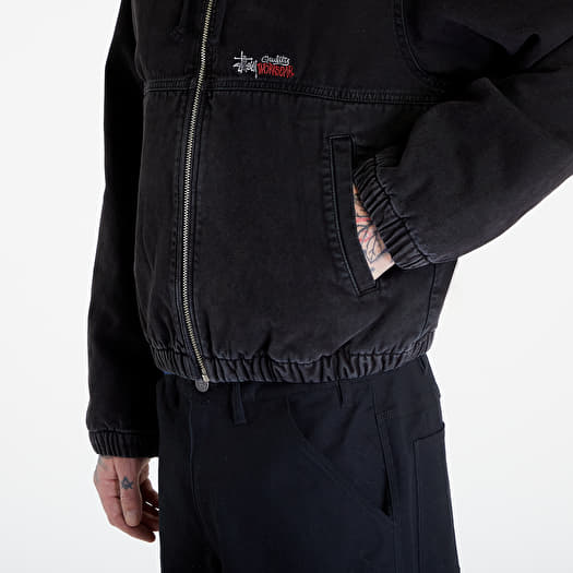 Stüssy Canvas Insulated Work Jacket UNISEX Black | Footshop