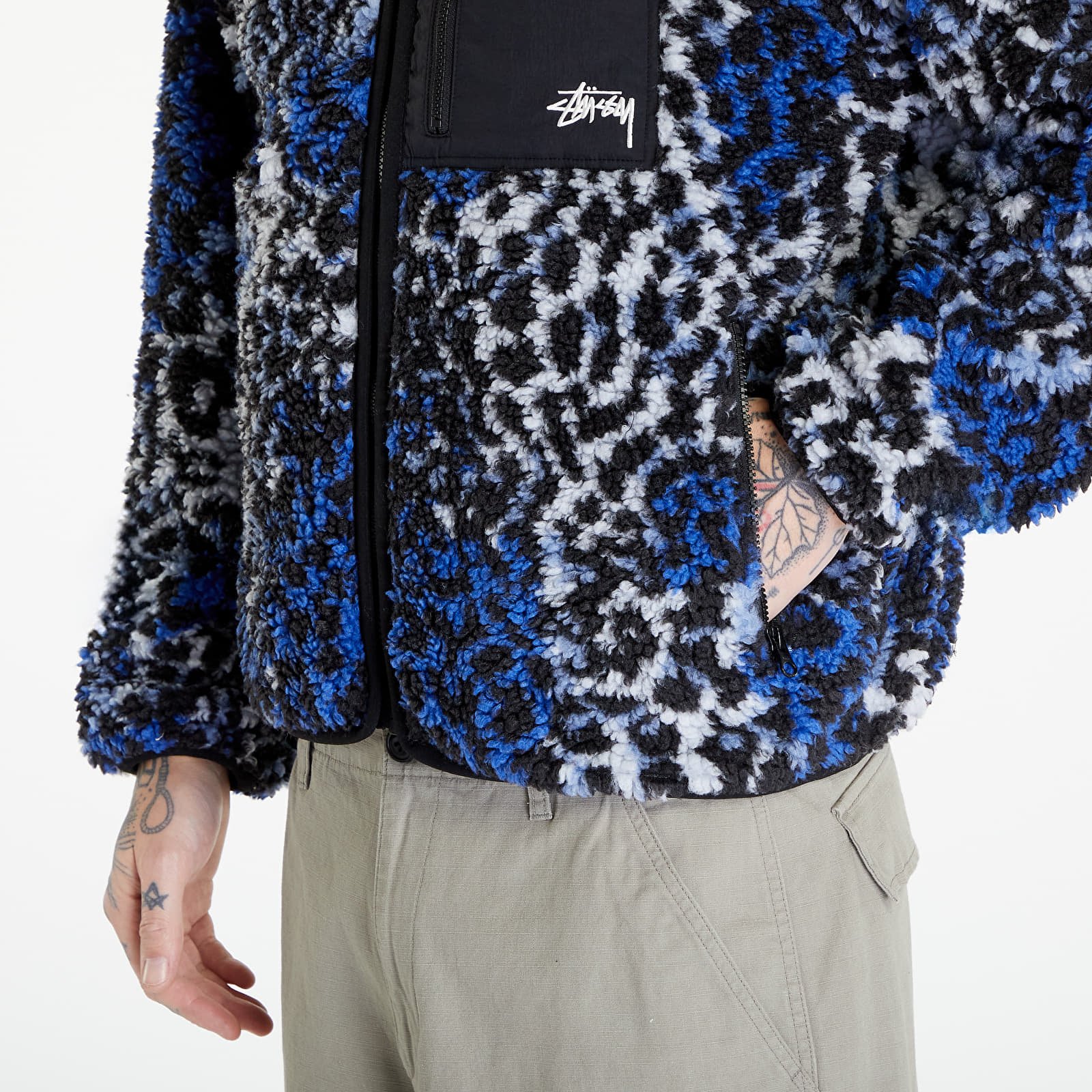 Stussy leopard jacket cheap