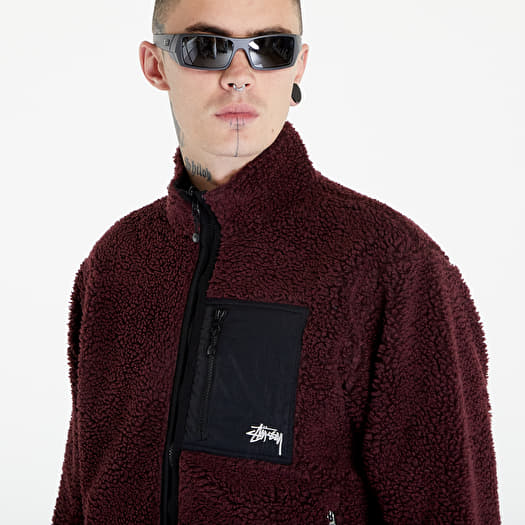 Jackets Stüssy Sherpa Reversible Jacket UNISEX Burgundy | Footshop