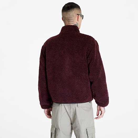 Burgundy sherpa jacket hotsell