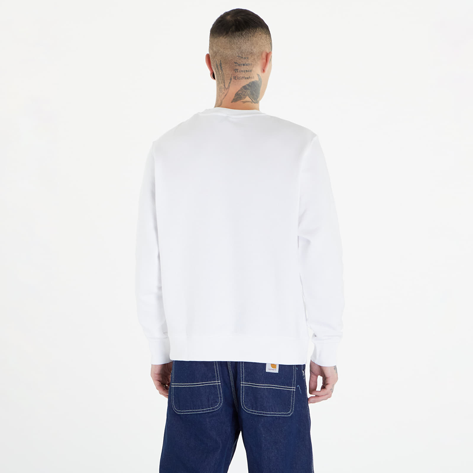 Pulóverek Nike Sportswear Men's Fleece Crew White