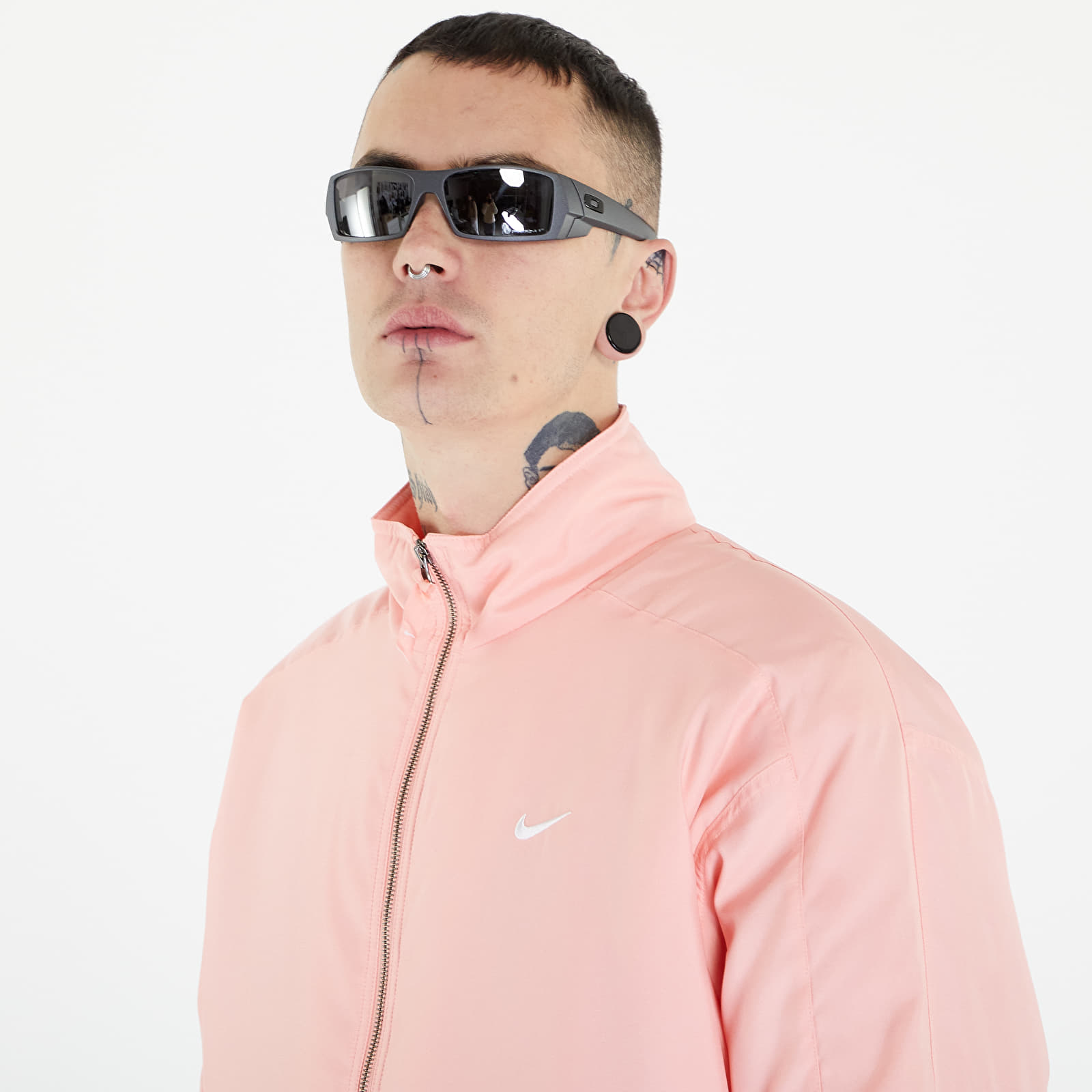 Bomber Nike Solo Swoosh Jacket Bleached Coral/ Black/ White