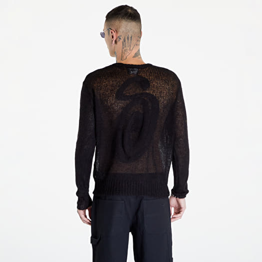 Stüssy S Loose Knit Sweater UNISEX Black | Footshop