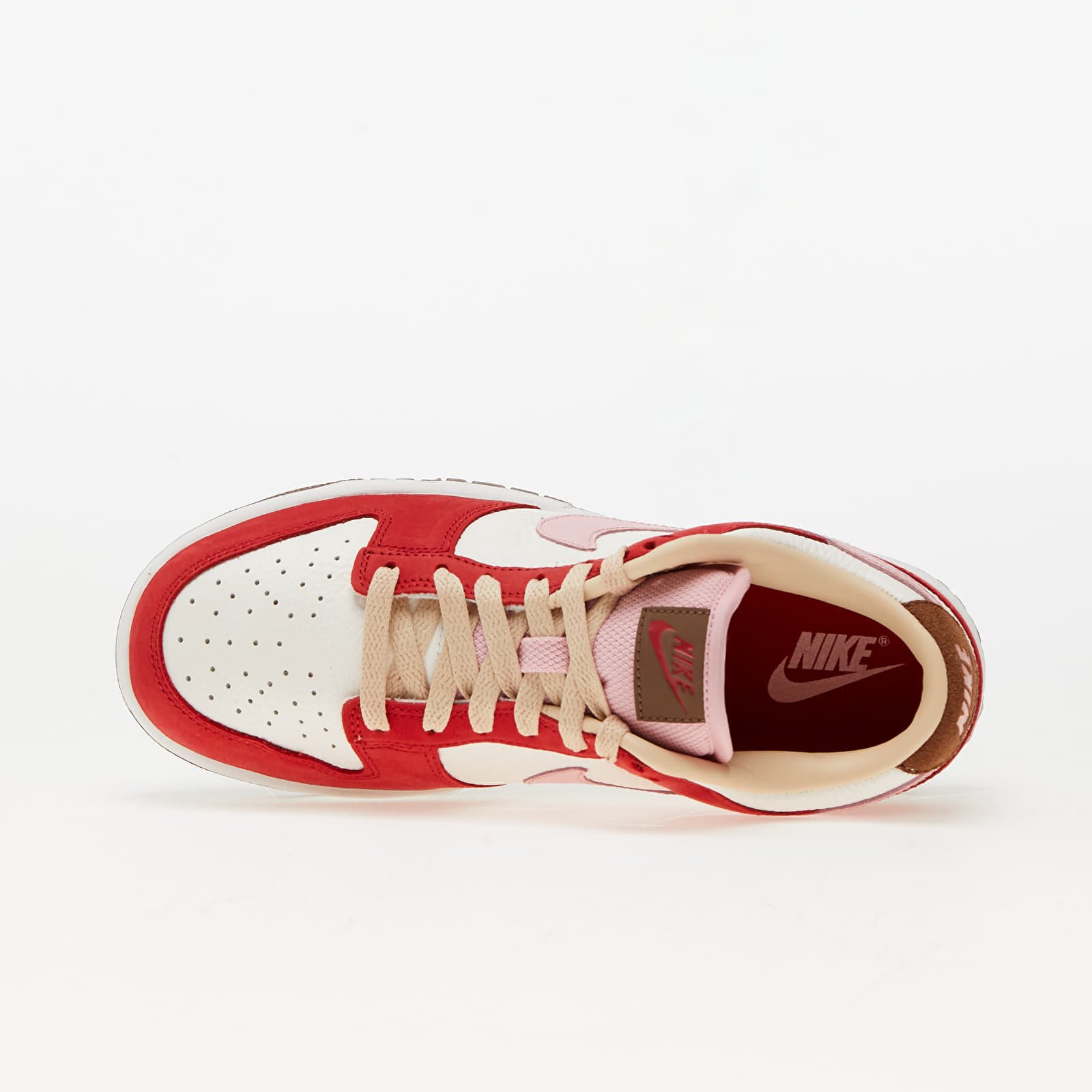 Дамски кецове и обувки Nike W Dunk Low Premium Sport Red/ Sheen-Sail-Medium Brown