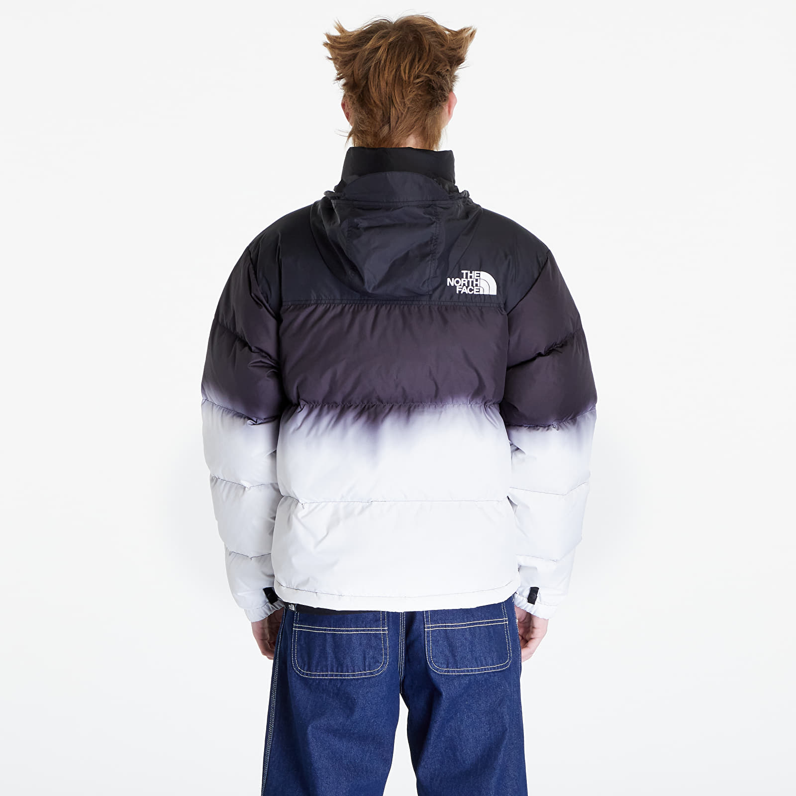 Dzsekik The North Face 96 Nuptse Dip Dye Jacket TNF Black Dip Dye