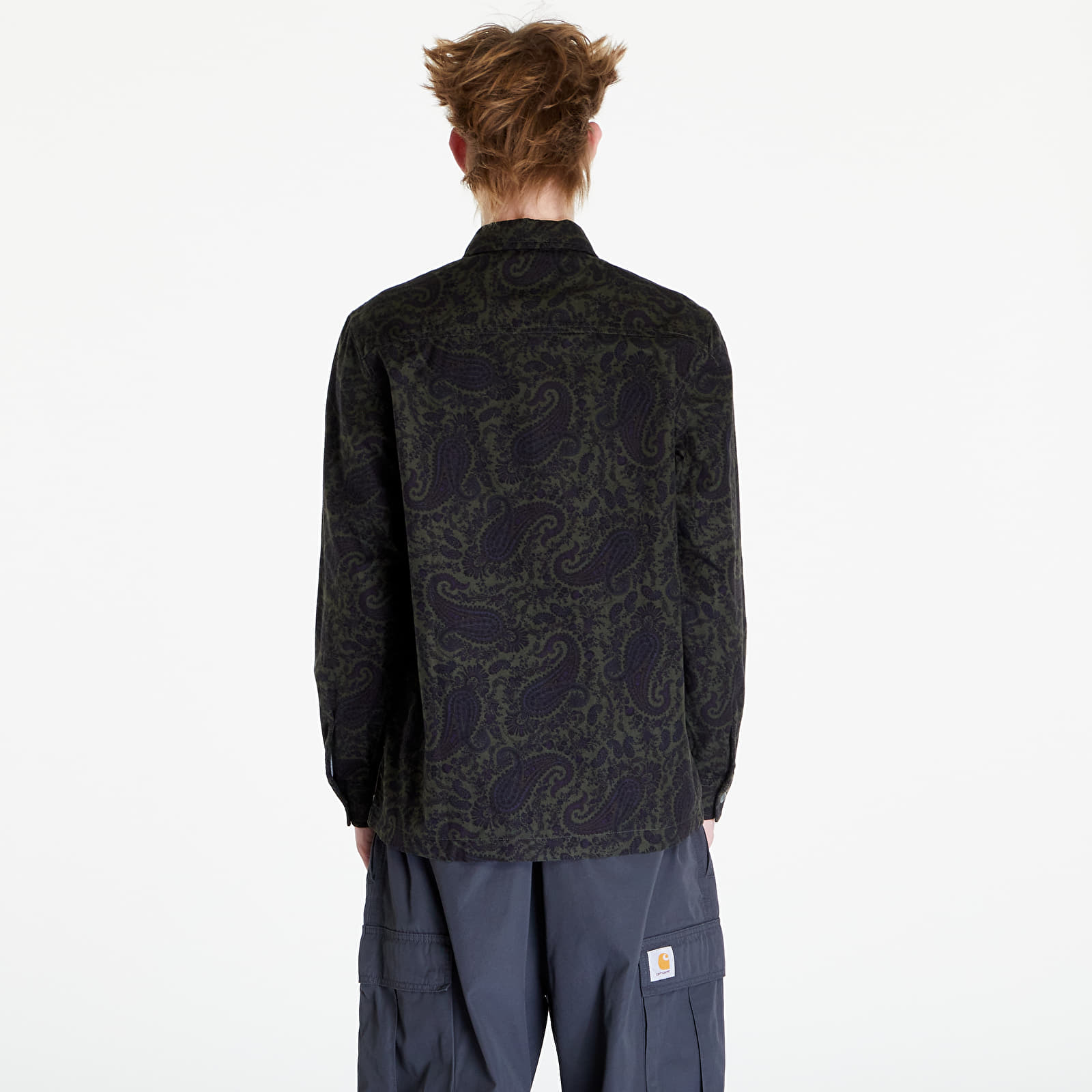 Shirts Carhartt WIP Longsleeve Charter Shirt UNISEX Paisley Print/ Plant