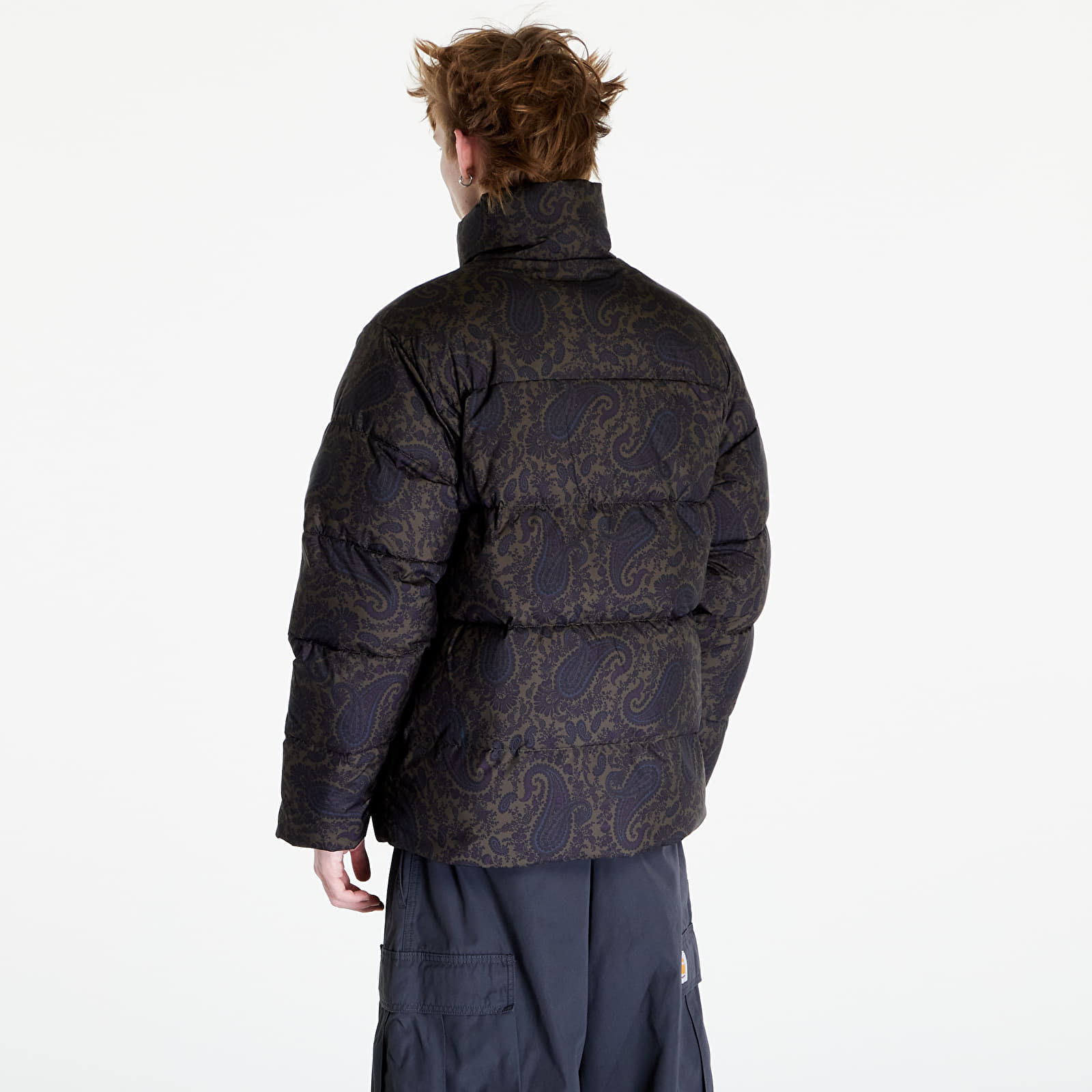 Geci Carhartt WIP Springfield Jacket UNISEX Paisley Print, Plant/ Black