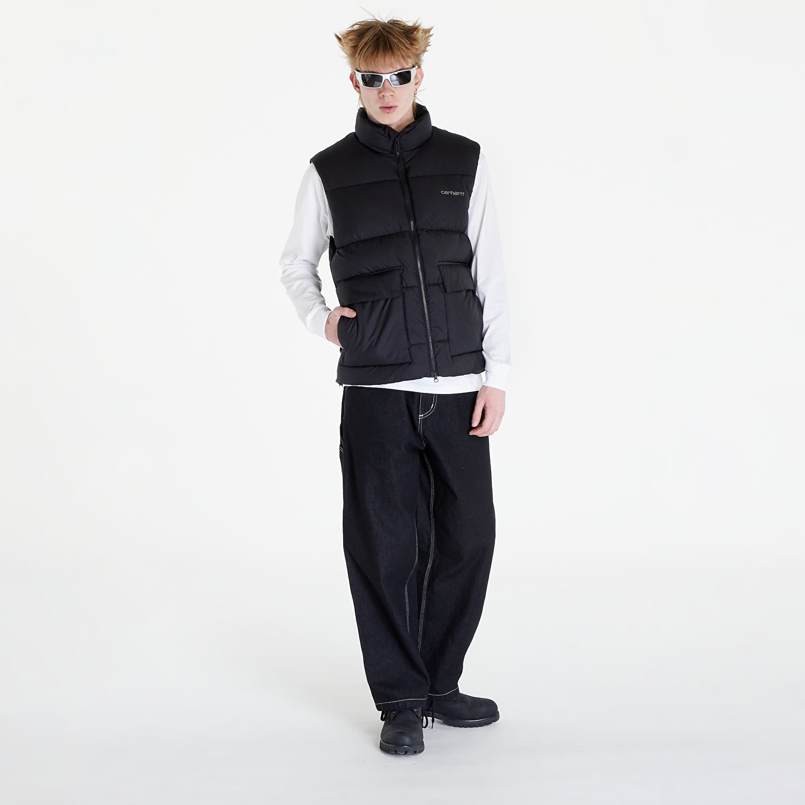 Vestes Carhartt WIP Springfield Vest UNISEX Black/ Blacksmith
