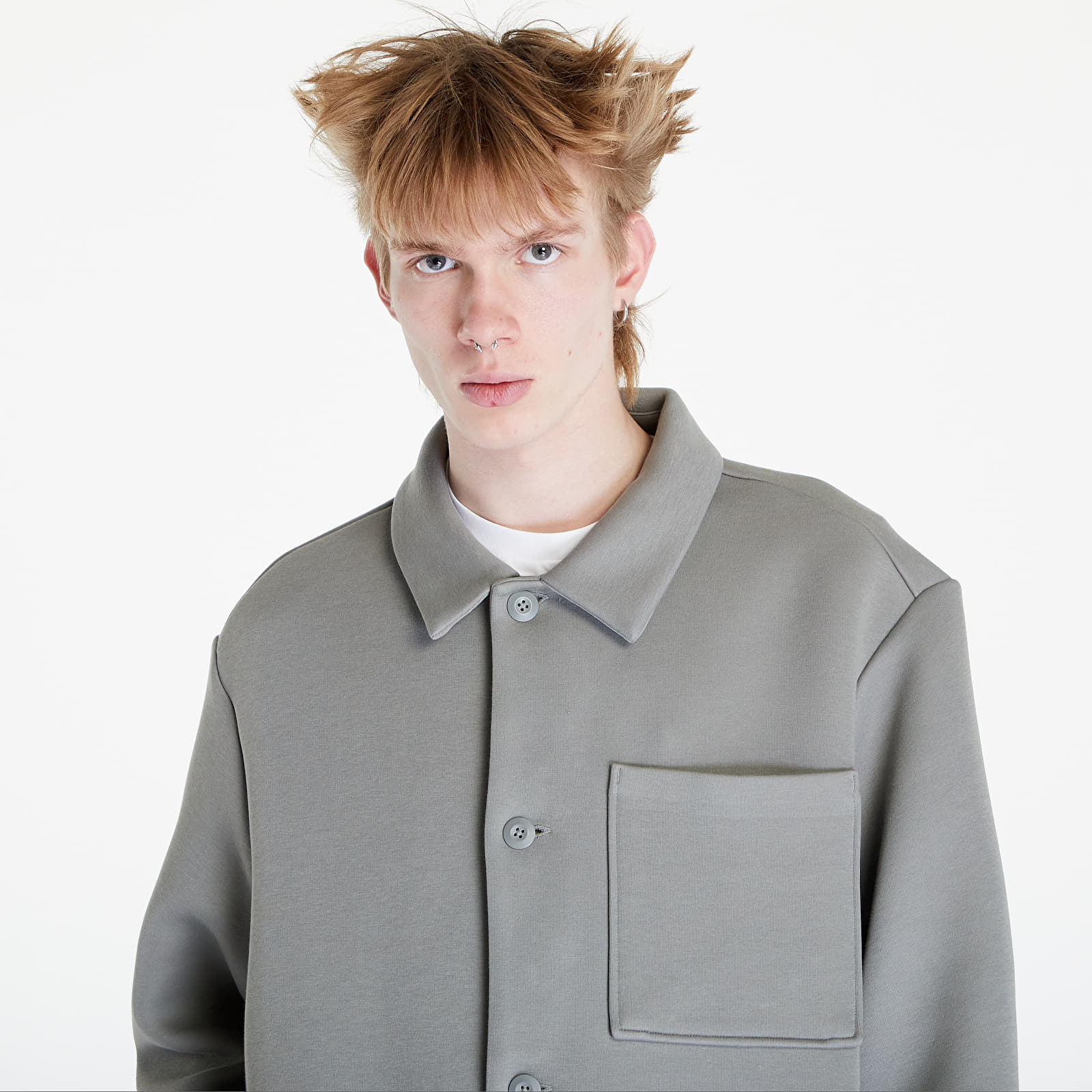 Cappotti  Nike Sportswear Tech Fleece Reimagined Men's Oversized Shacket Dark Stucco