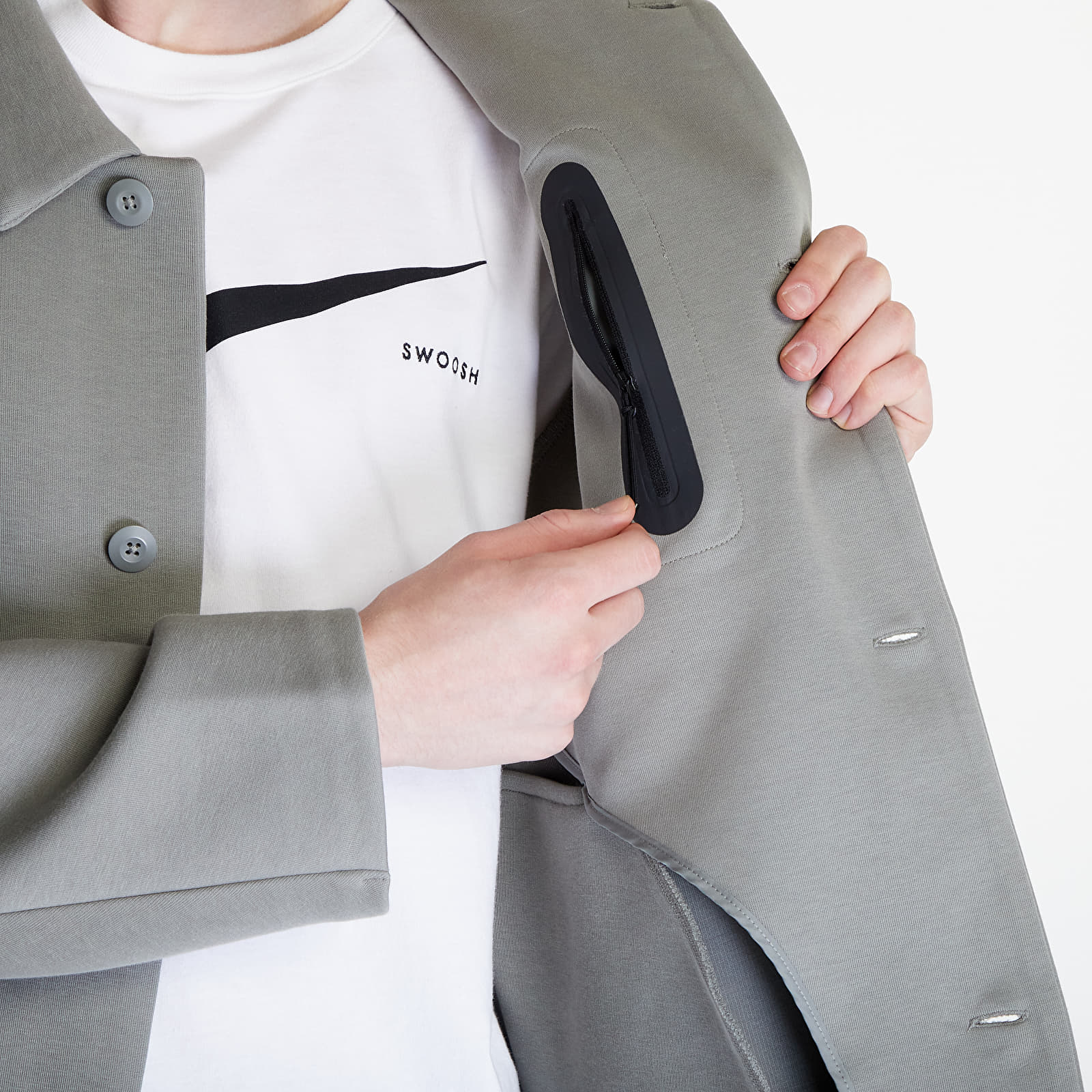 Cappotti  Nike Sportswear Tech Fleece Reimagined Men's Oversized Shacket Dark Stucco