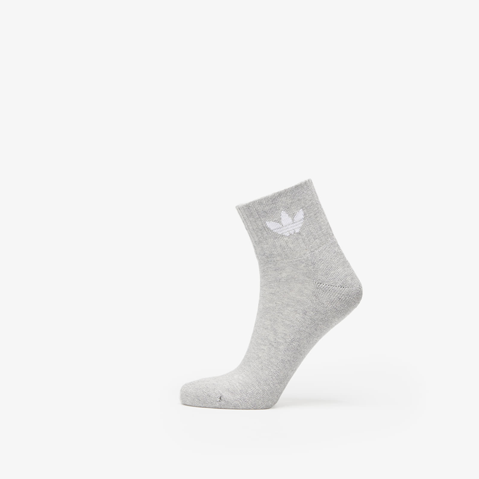 Zoknik adidas Mid Ankle Sock 3-Pack White/ Medium Grey Heather/ Black