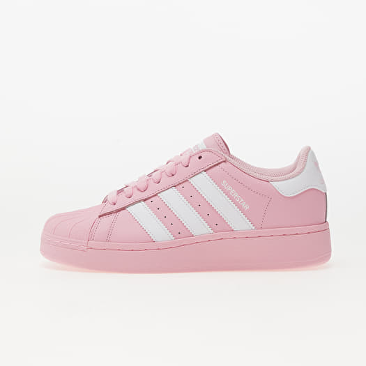 adidas superstar womens pink and white