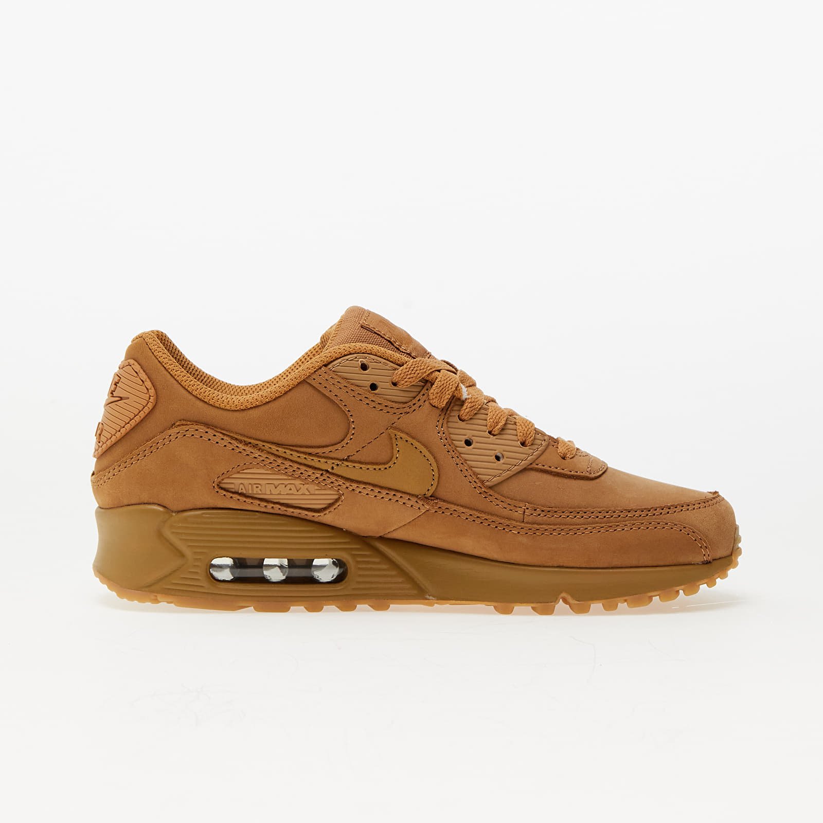 Încălțăminte și sneakerși pentru bărbați Nike Air Max 90 Premium Flax/ Wheat-Gum Light Brown