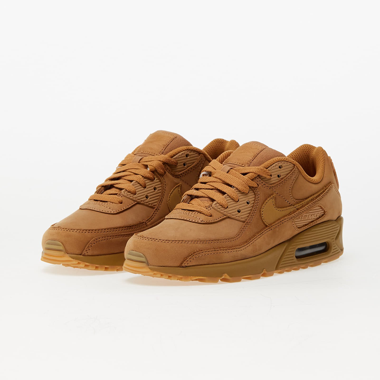 Herren Sneaker und Schuhe Nike Air Max 90 Premium Flax Wheat Gum Light Brown Footshop