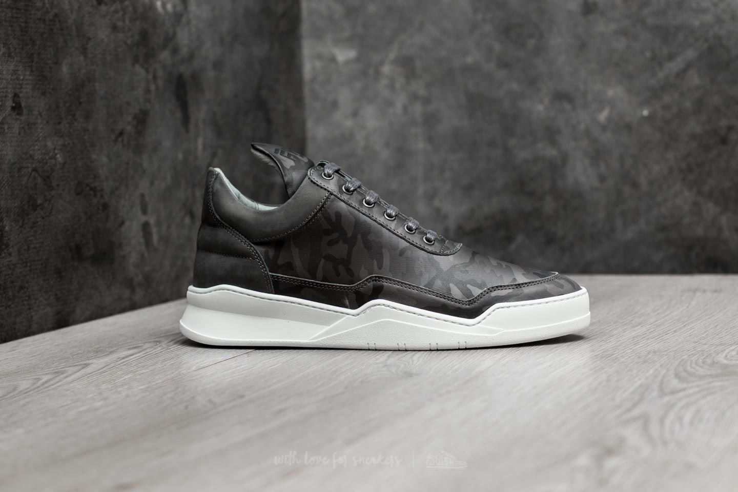 Herenschoenen Filling Pieces Low Top Ghost Camo Black