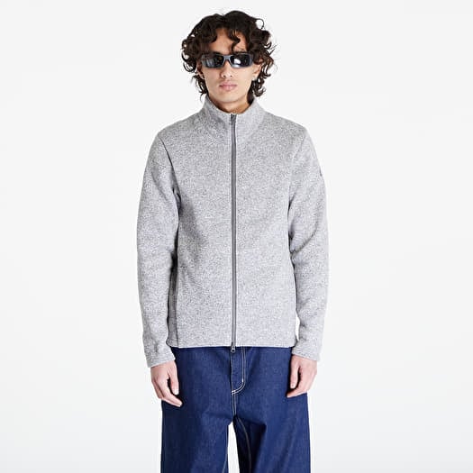 Sweatshirt Poutnik by Tilak Monk Zip Sweater Grey Melange