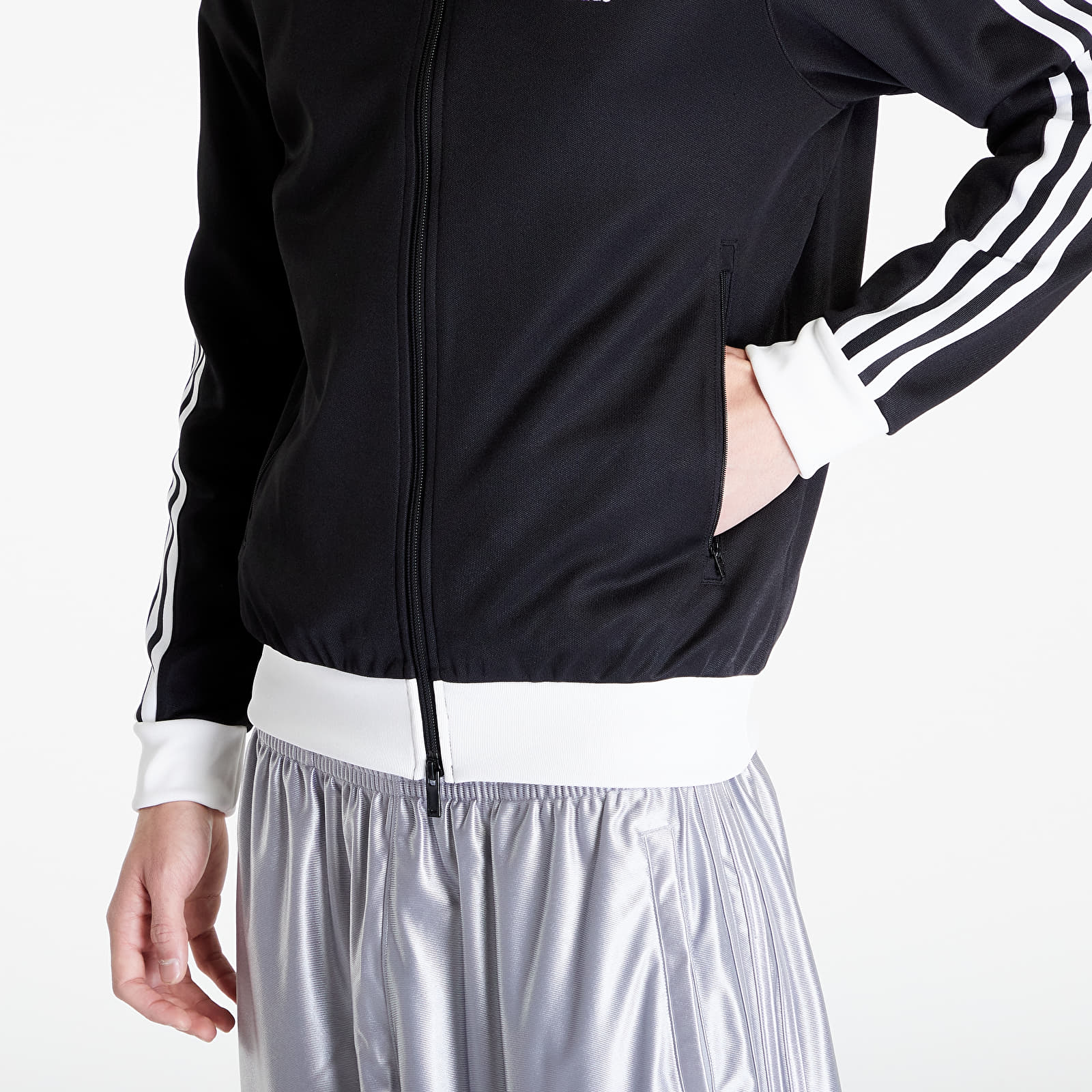 Hanorac adidas Adicolor Classics Beckenbauer Track Top Black/ White - 1 | YEO