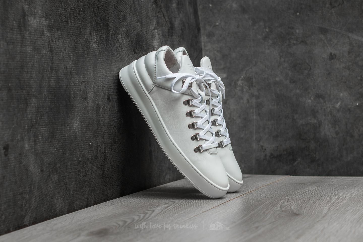 Chaussures et baskets homme Filling Pieces Mountain Cut Ripple All White