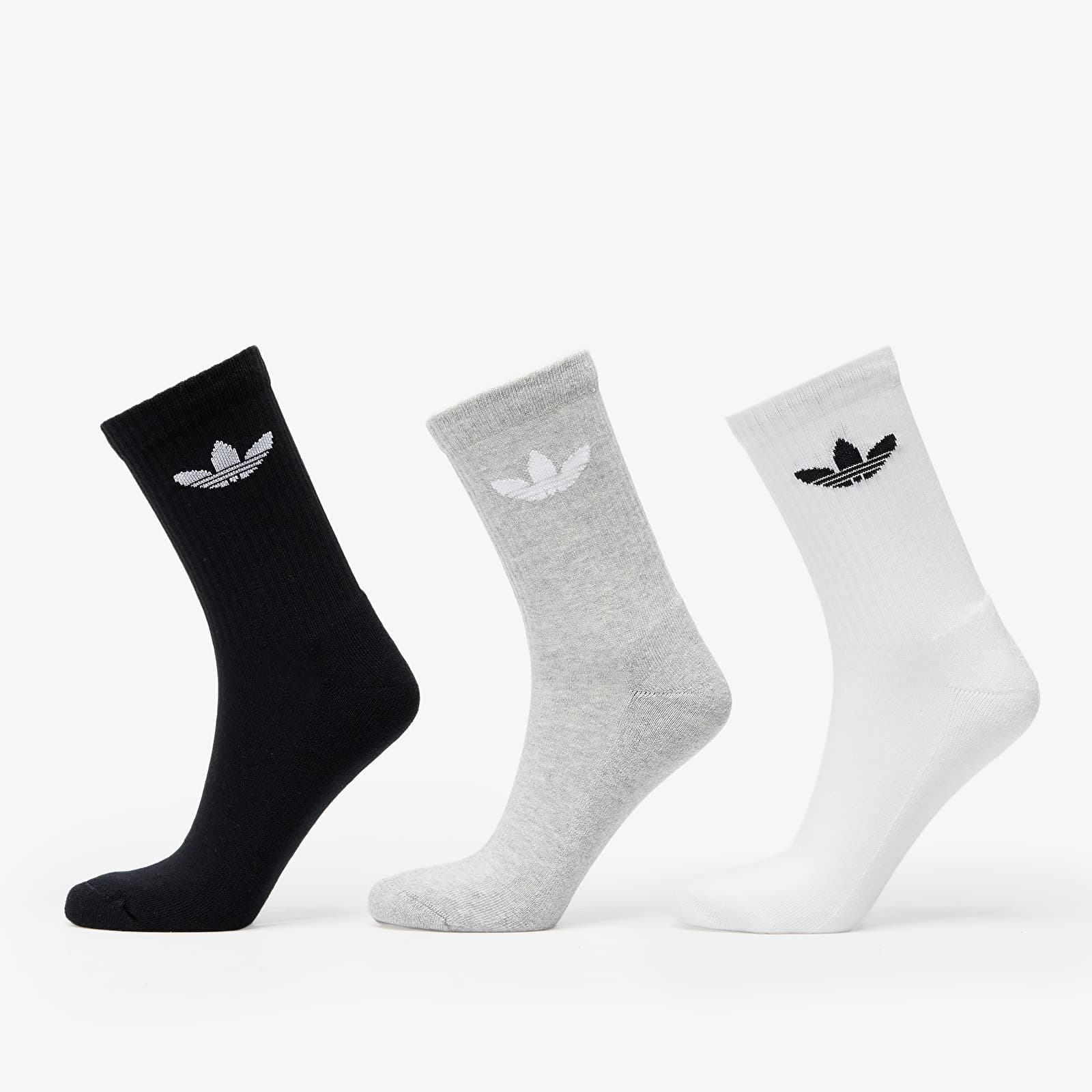 Носки adidas Trefoil Cushion Crew Sock 6-Pack Black/ White/ Medium Grey Heather
