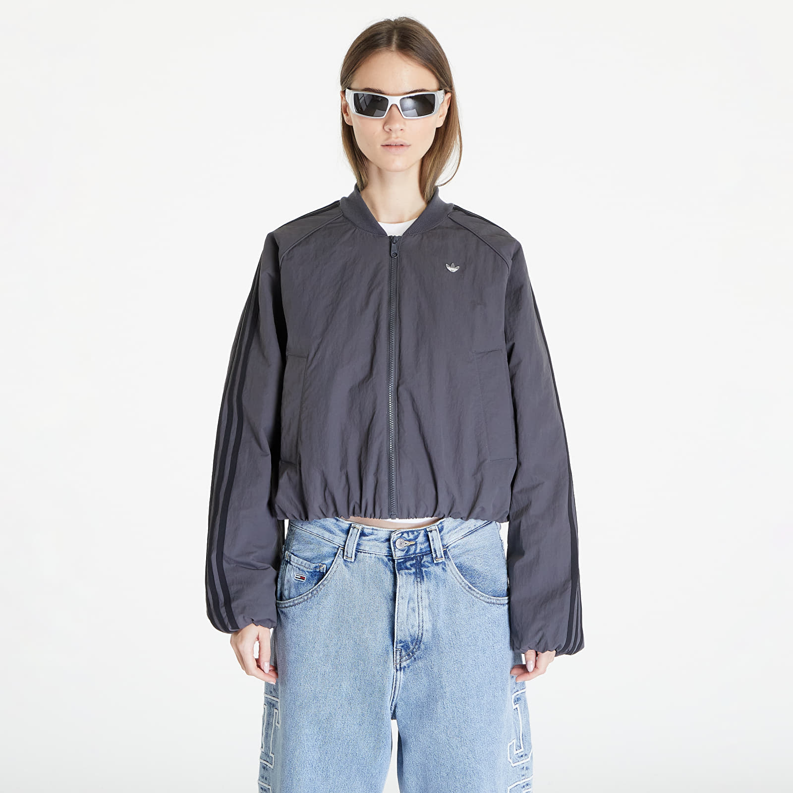Bombery adidas Back Trefoil Oversized Sst Jacket Grey Six