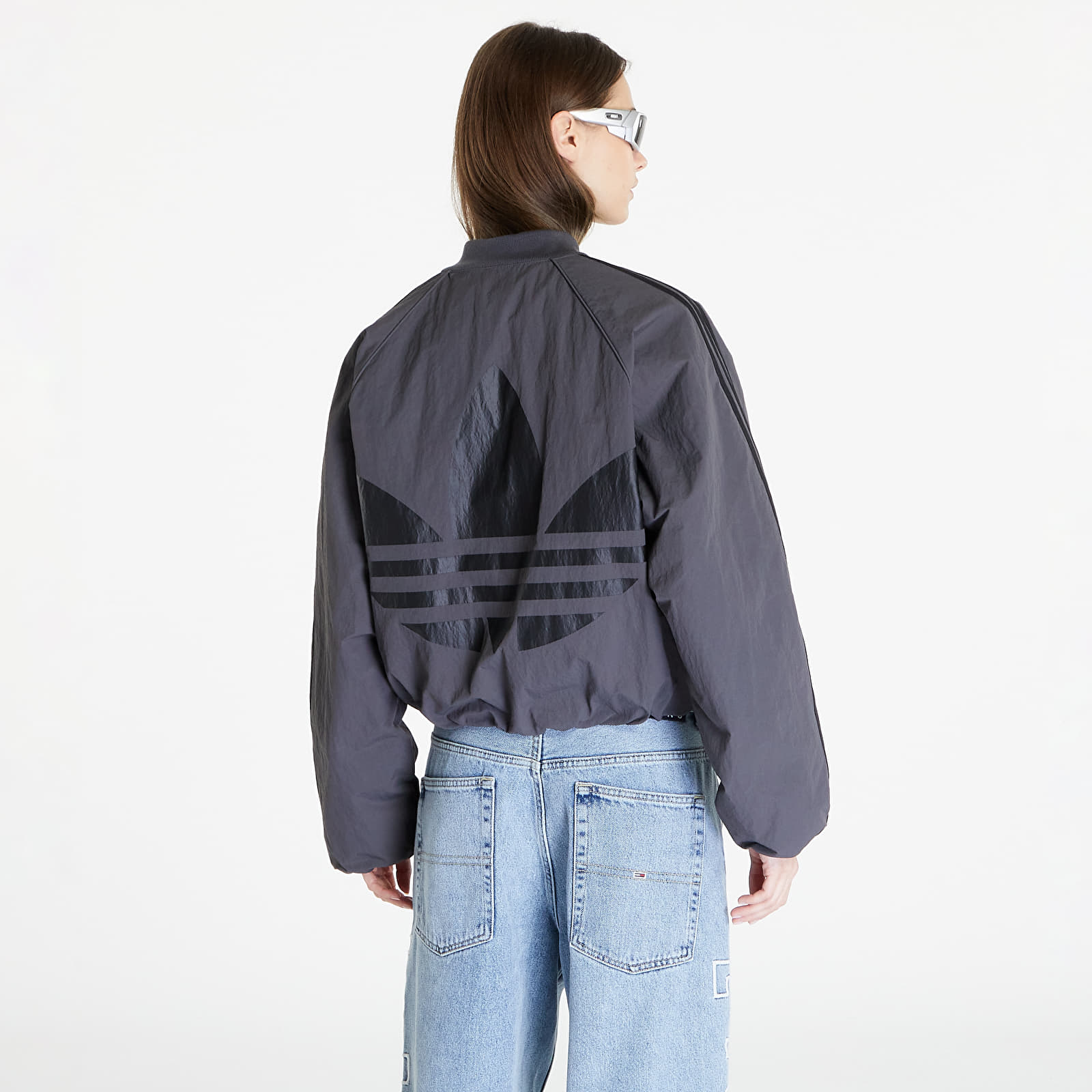 Bombery adidas Back Trefoil Oversized Sst Jacket Grey Six
