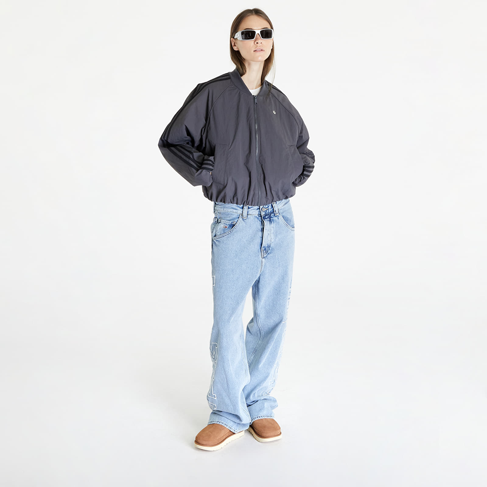 Bombery adidas Back Trefoil Oversized Sst Jacket Grey Six