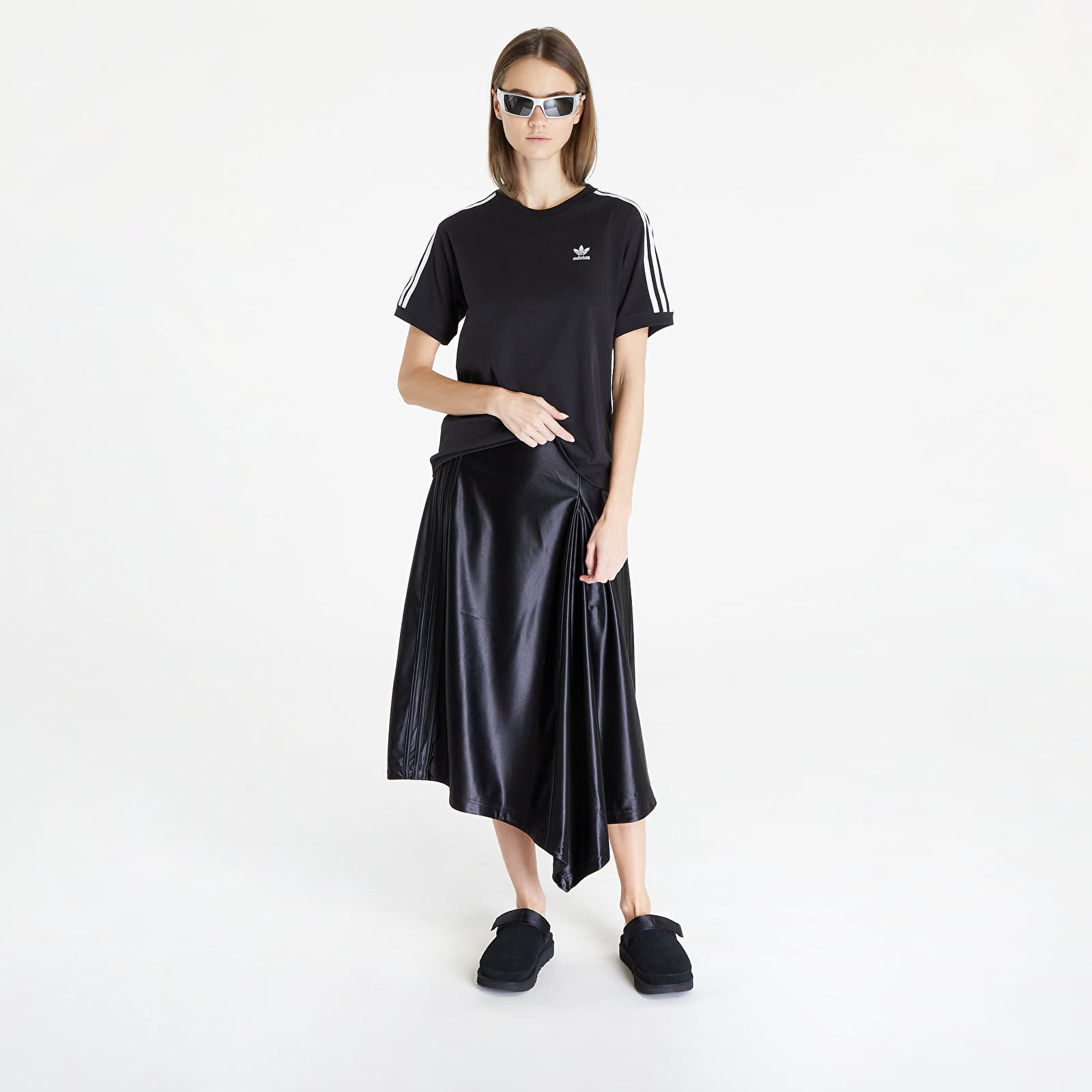 Trička adidas 3 Stripe Tee Black
