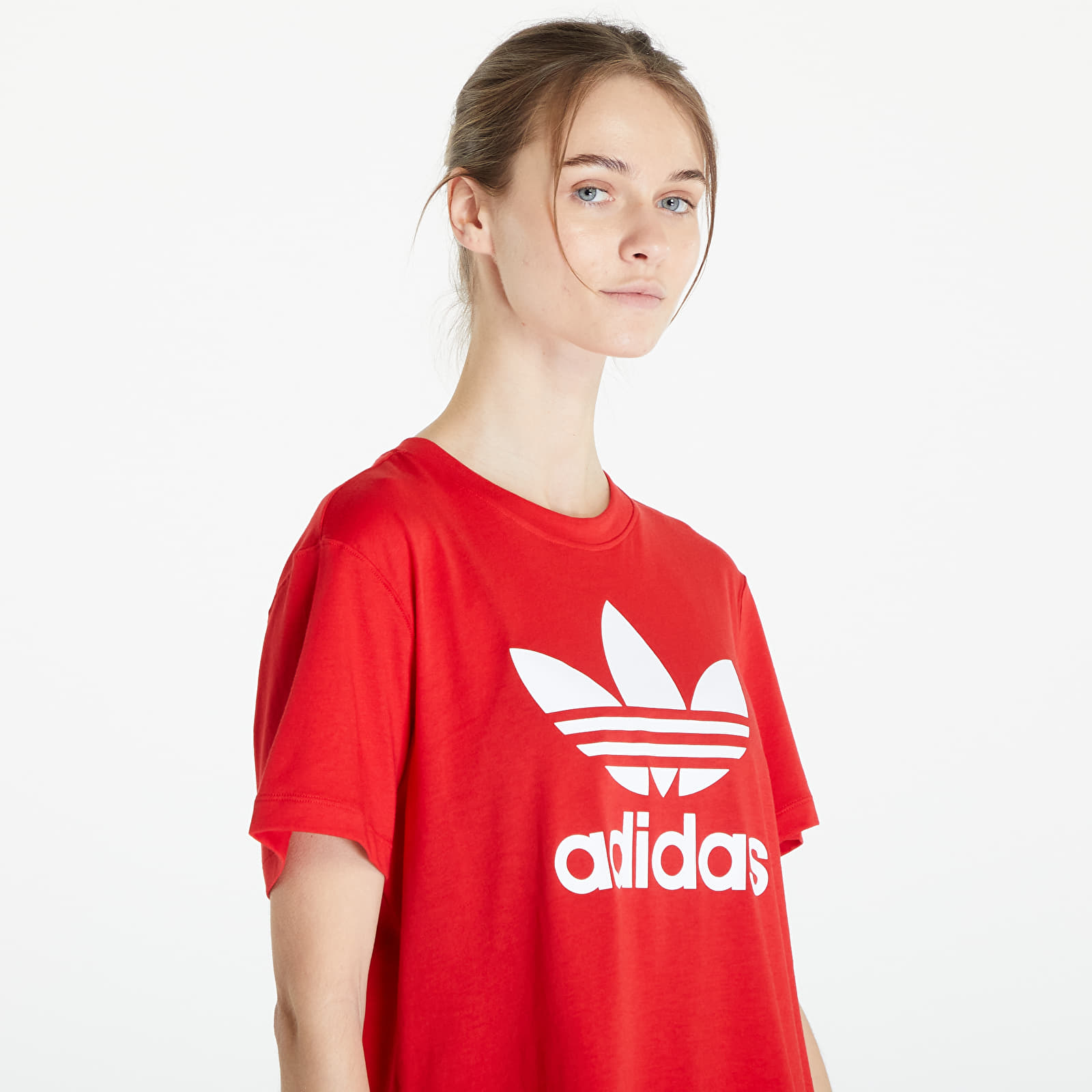 Footshop Better Trefoil Tee Boxy adidas | T-shirts Scarlet