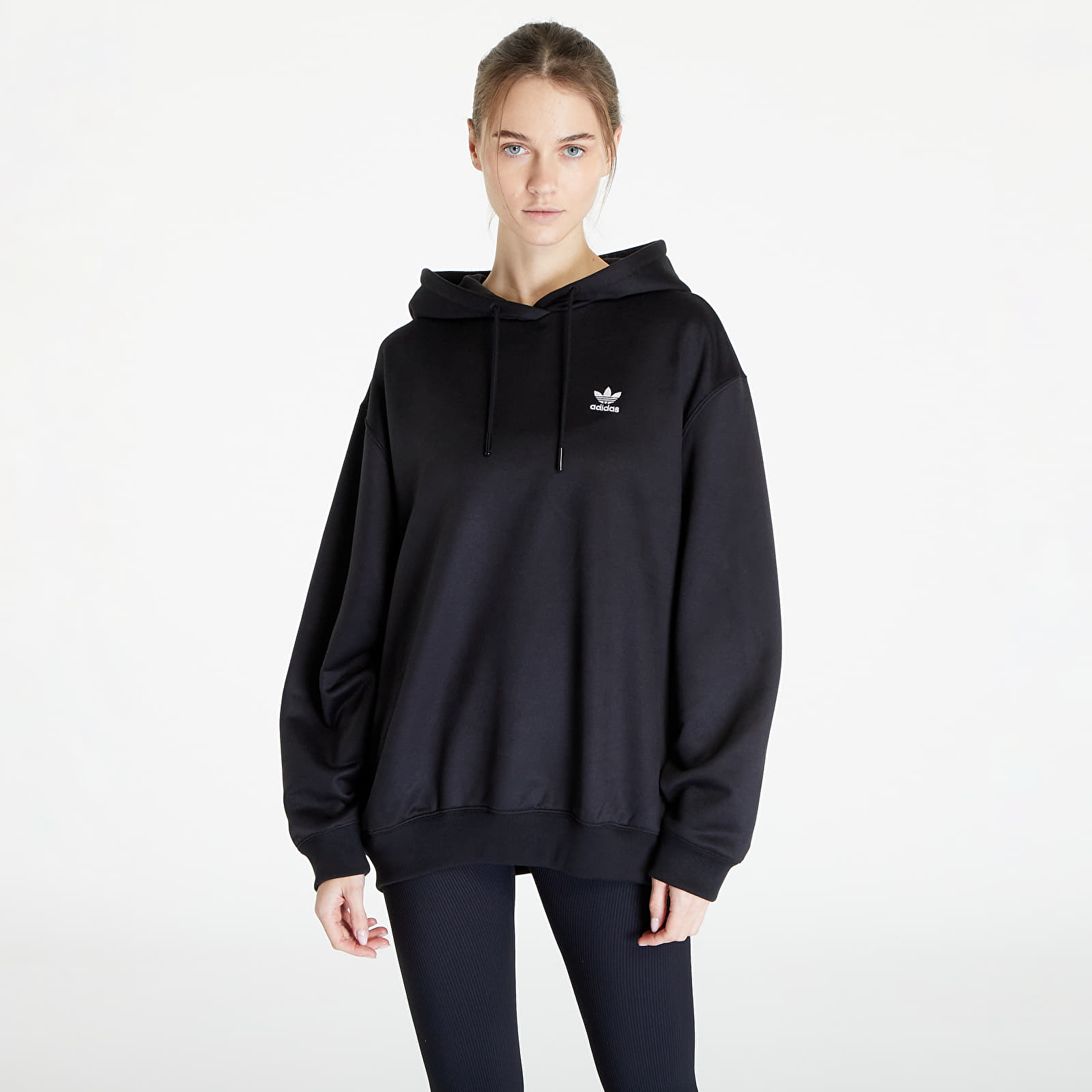Mikiny adidas Trefoil Hoodie Black