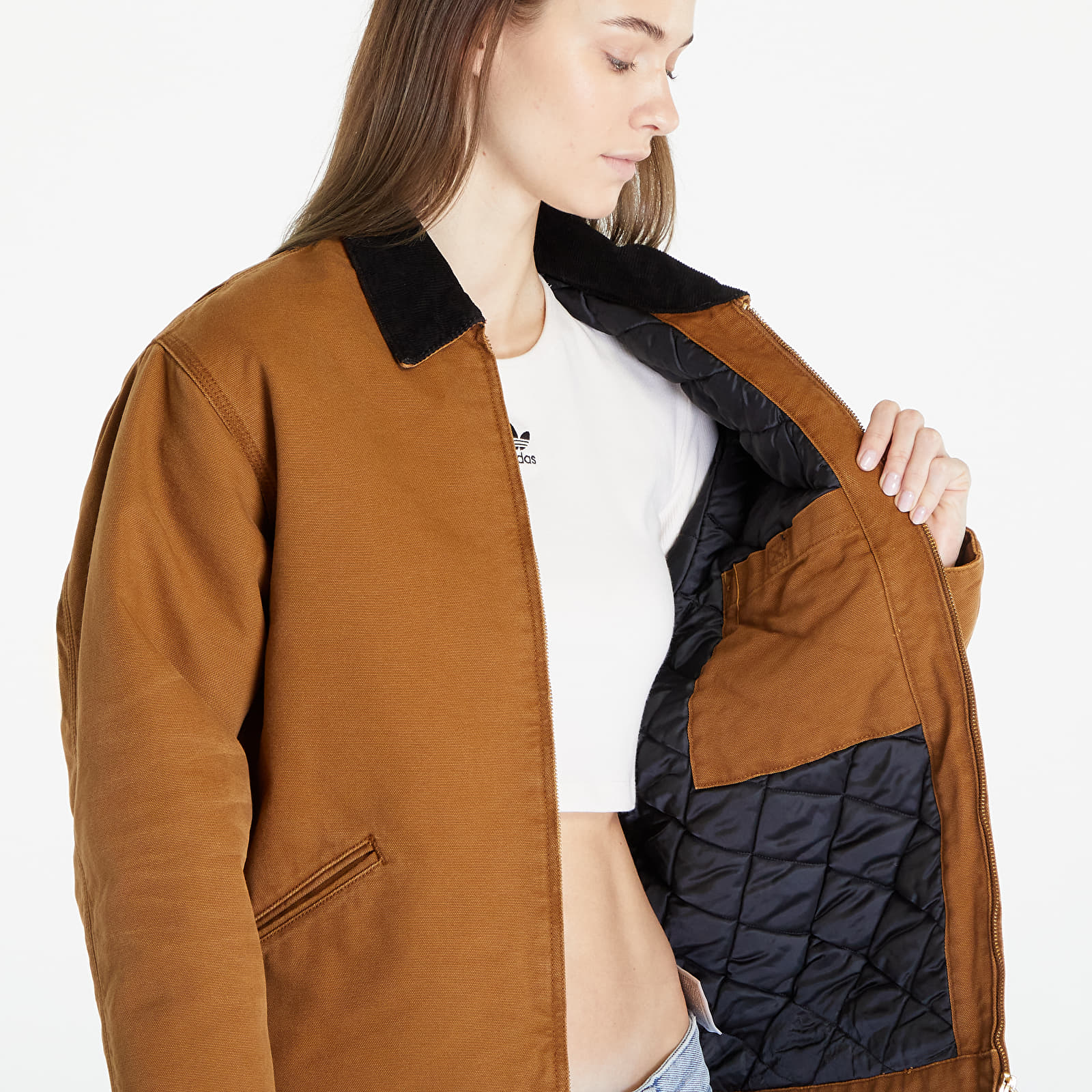 Chaquetas Carhartt WIP OG Detroit Jacket UNISEX Deep Hamilton Brown/ Black