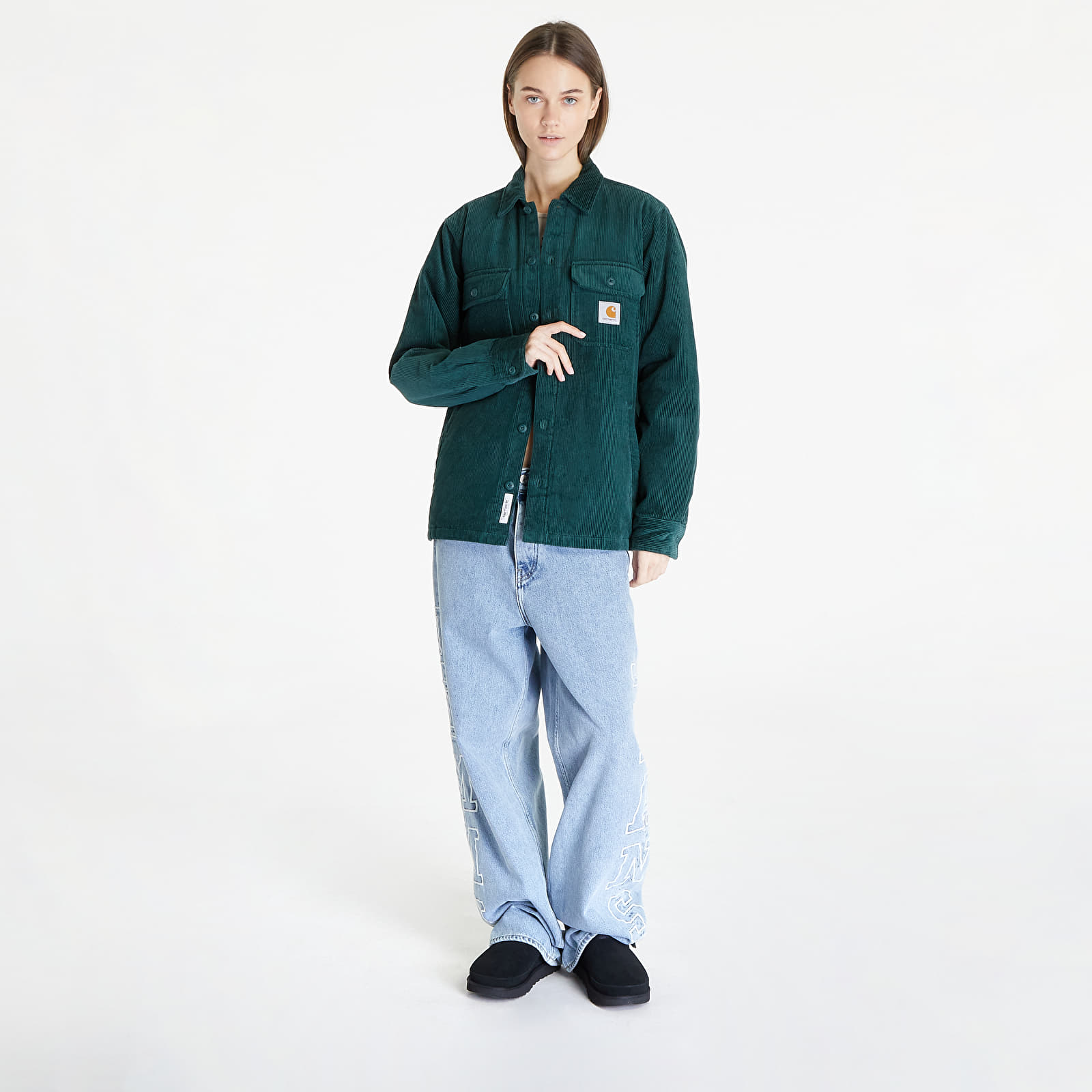 Striukės Carhartt WIP Whitsome Shirt Jacket UNISEX Discovery Green