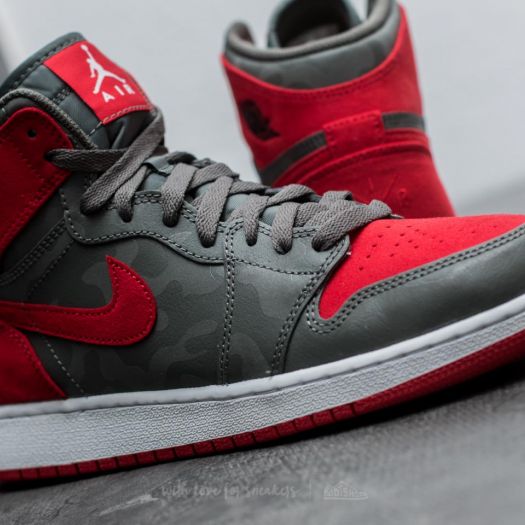 red and black camo jordans