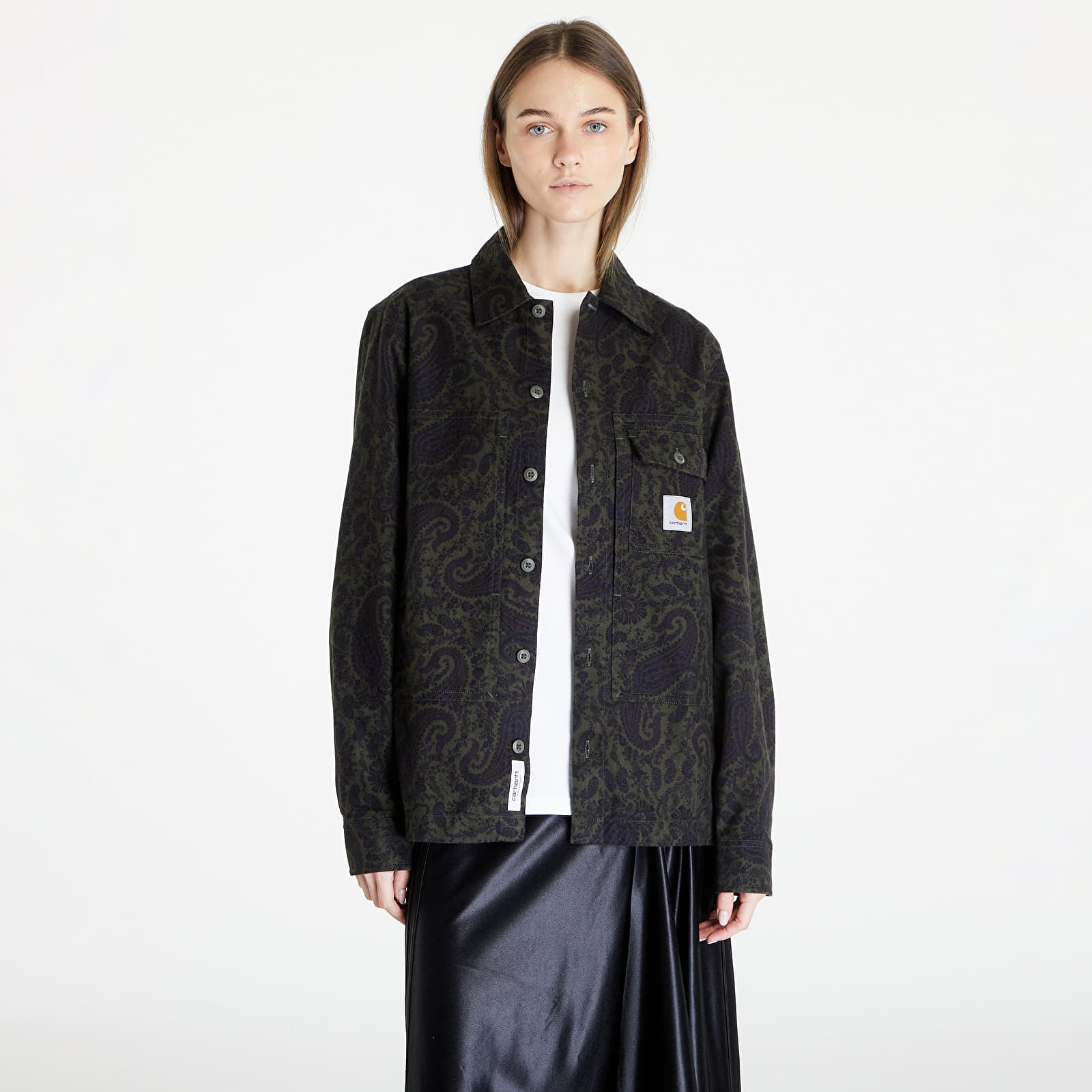 Shirts Carhartt WIP Longsleeve Charter Shirt UNISEX Paisley Print/ Plant